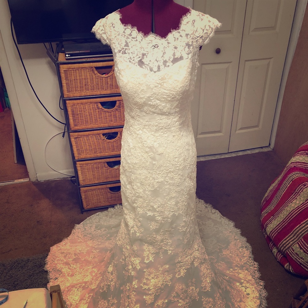 Lace Off White Wedding Dress